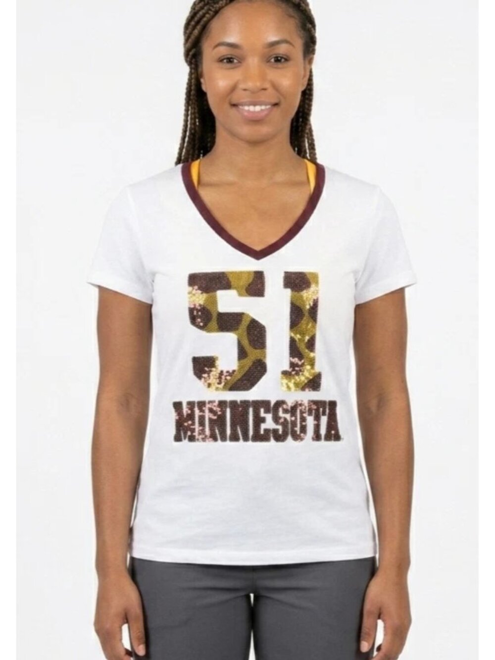 E5 College Classics NCAA Womens Minnesota Golden Gophers 51 Shirt New S-XL